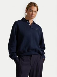 Polo Ralph Lauren Bluza 211971756001 Granatowy Relaxed Fit. Niebieskie bluzy Polo Ralph Lauren, xxl, bez wzorów, z bawełny, bez kaptura. Za 819.99 zł.