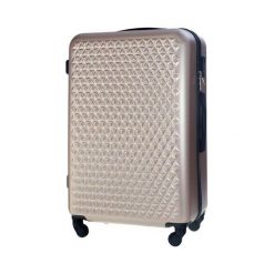 Mała walizka kabinowa 55x35x22cm ABS STL870 rose gold - Rose Gold \ S. Czerwone walizki Solier, bez wzorów, małe. Za 119.00 zł.