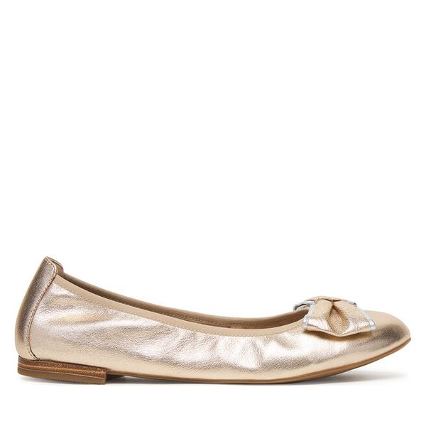 Baleriny Caprice. Żółte baleriny Caprice, bez wzorów, bez obcasa. Za 319.99 zł.