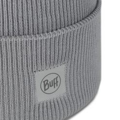 Czapka BUFF Crossknit Beanie Solid. Szare czapki Buff, bez wzorów. Za 139.99 zł.
