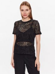 Marc Aurel Bluzka 7400 7000 73565 Czarny Slim Fit. Czarne bluzki Marc Aurel, bez wzorów, z syntetyku, bez kołnierzyka, bez ramiączek. Za 259.99 zł.