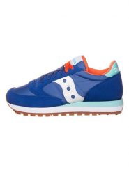 Saucony Sneakersy "Jazz" w kolorze niebieskim rozmiar: 37,5. Niebieskie trampki Saucony, bez wzorów, z materiału, bez zapięcia. Za 104.39 zł.