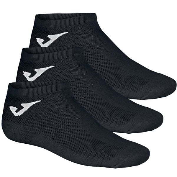 Skarpetki sportowe dla dorosłych Invisible 3PPK Socks. Czarne skarpety Joma, bez wzorów, z bawełny. Za 29.99 zł.
