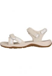 Sandały damskie Whistler Kali. Białe sandały Whistler, bez wzorów, z materiału, bez obcasa, bez zapięcia. Za 231.50 zł.