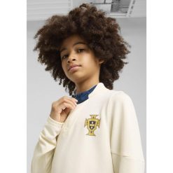 Młodzieżowa bluza treningowa z zamkiem 1/4 Portugalia PUMA. Brązowa bluzy Puma, l, bez wzorów, bez kaptura. Za 309.00 zł.