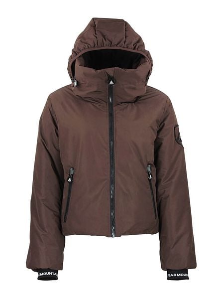 Peak Mountain Kurtka narciarska "Ally" w kolorze brązowym rozmiar: XL. Brązowe kurtki narciarskie Peak Mountain, m, bez wzorów, bez kaptura, narciarskie. Za 478.62 zł.