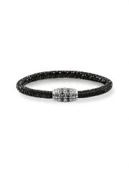 Thomas Sabo Srebrna bransoletka z cyrkoniami rozmiar: L17. Szare bransoletki Thomas Sabo, z cyrkonią, srebrne. Za 215.71 zł.