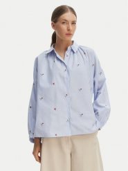 Weekend Max Mara Koszula Butterfly 2615111042 Błękitny Regular Fit. Niebieskie koszule Weekend Max Mara, bez wzorów, z bawełny, bez kołnierzyka, bez ramiączek. Za 1,049.00 zł.