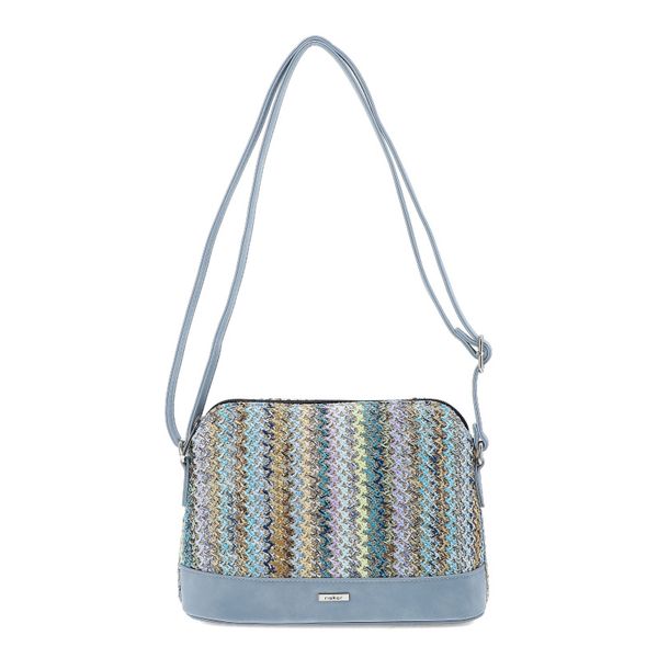 Niebieska Torebka Rieker Stylowa Listonoszka Damska. Niebieskie listonoszki Rieker, bez wzorów, ze skóry ekologicznej, na ramię, bez dodatków. Za 209.00 zł.