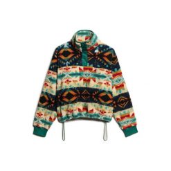 Damska bluza rozpinana do połowy Superdry Super Soft. Bluzy Superdry, bez wzorów, bez kaptura. W wyprzedaży za 375.90 zł.