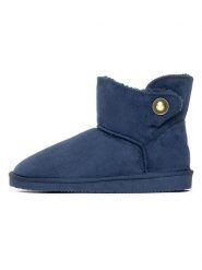 ISLAND BOOT Botki zimowe "Catalina" w kolorze granatowym rozmiar: 36. Niebieskie botki Island Boot, na zimę, bez wzorów, z materiału, bez obcasa, bez zapięcia. Za 96.83 zł.