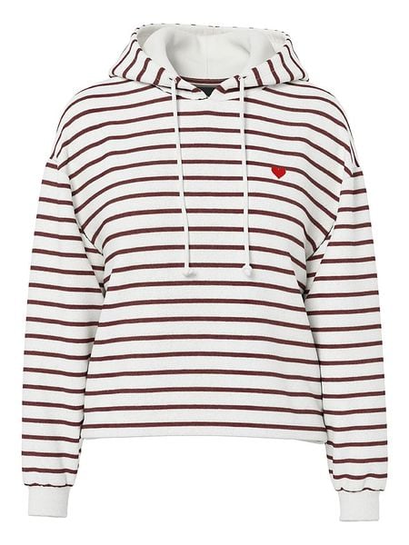 Pieces Bluza "Chilli" w kolorze brązowo-białym rozmiar: S. Białe bluzy Pieces, s, bez wzorów, z kapturem. Za 98.95 zł.