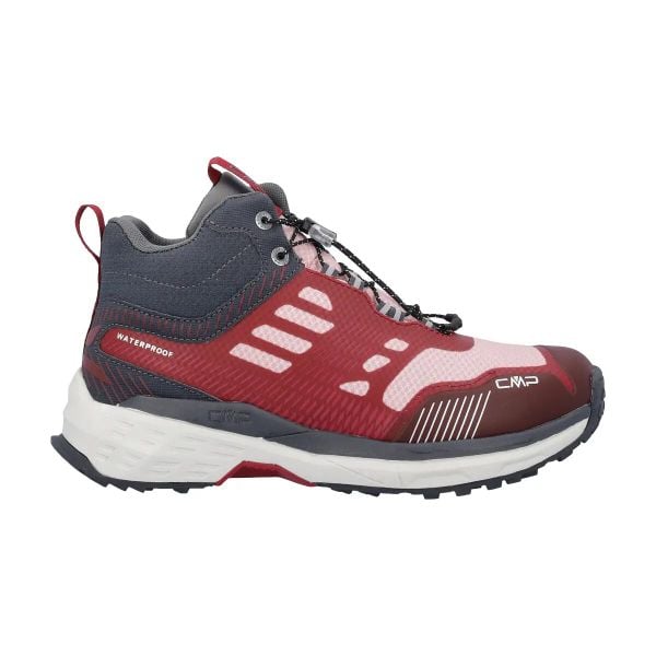 Damskie buty trekkingowe CMP Pohlarys WP Mid. Czerwone trekkingi CMP, z gumy, trekkingowe. Za 474.35 zł.