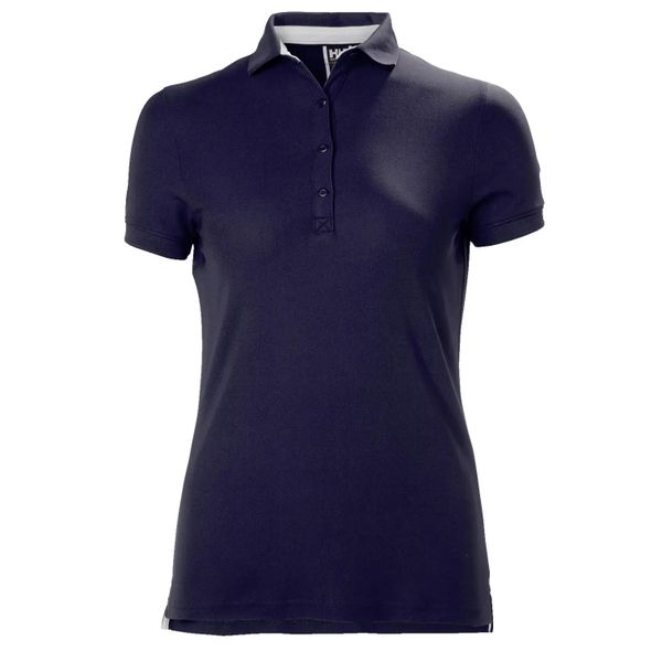 Damska koszulka polo Helly Hansen crewline. Niebieskie koszulki polo Helly Hansen, l, bez wzorów, z materiału, bez kołnierzyka, bez ramiączek. Za 299.00 zł.