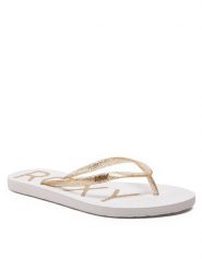 Roxy Japonki ARJL100873 Biały. Białe klapki Roxy, bez wzorów, z tworzywa sztucznego, bez obcasa. Za 59.99 zł.