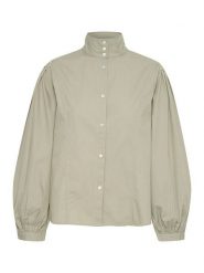 Soaked in Luxury Bluzka w kolorze khaki rozmiar: L. Brązowe bluzki Soaked in Luxury, l, bez wzorów, z bawełny, bez kołnierzyka, bez ramiączek. Za 74.81 zł.