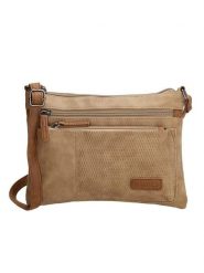 Beagles Torebka "Brunete" w kolorze jasnobrązowym - 24 x 16 x 4 cm rozmiar: onesize. Brązowe torby na ramię Beagles, bez wzorów, z materiału, na ramię, bez dodatków. Za 81.45 zł.