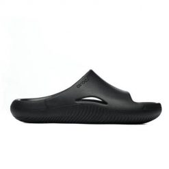 Sandały CROCS MELLOW RECOVERY SLIDE Czarny. Czarne sandały Crocs, bez wzorów, z gumy, eleganckie, bez obcasa, bez zapięcia. Za 218.99 zł.