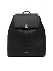 Calvin Klein Plecak Emblem Hw Pebble Backpack LV04F3553G Czarny. Czarne plecaki Calvin Klein, bez wzorów, ze skóry. Za 649.99 zł.