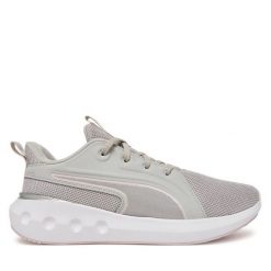 Buty do biegania Puma. Szare obuwie sportowe Puma, bez zapięcia, do biegania. Za 179.99 zł.