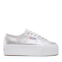 Tenisówki Superga. Szare trampki Superga, bez wzorów, bez zapięcia. Za 269.99 zł.