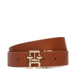 Pasek Damski Tommy Hilfiger. Brązowe paski TOMMY HILFIGER, bez wzorów. Za 309.99 zł.