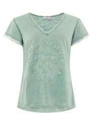 Zwillingsherz Koszulka w kolorze zielonym rozmiar: L/XL. Zielone bluzki Zwillingsherz, l, bez wzorów, z bawełny, bez kołnierzyka, bez ramiączek. Za 112.45 zł.