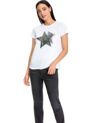 Heine Koszulka w kolorze białym rozmiar: 38. Białe bluzki Heine, bez wzorów, bez kołnierzyka, bez ramiączek. Za 59.45 zł.