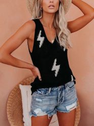 Milan Kiss Top w kolorze czarnym rozmiar: L. Czarne topy Milan Kiss, l, bez wzorów, bez kołnierzyka, bez ramiączek. Za 105.95 zł.