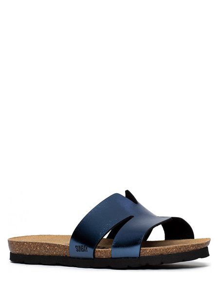 Sunbay Klapki w kolorze niebieskim rozmiar: 36. Niebieskie klapki Sunbay, bez wzorów, z otwartym noskiem, bez obcasa. Za 139.95 zł.