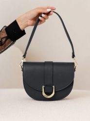 Lia Biassoni Skórzana torebka w kolorze czarnym - 22 x 17 x 8 cm rozmiar: onesize. Czarne torby na ramię Lia Biassoni, bez wzorów, z materiału, na ramię, bez dodatków. Za 260.99 zł.