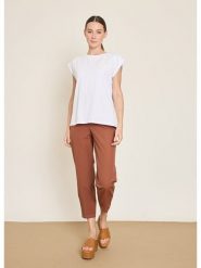 BGN Koszulka w kolorze białym rozmiar: 38. Białe bluzki BGN, z aplikacjami, bez kołnierzyka, bez ramiączek. Za 56.99 zł.