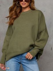 Milan Kiss Sweter w kolorze khaki rozmiar: S. Brązowe swetry Milan Kiss, s, bez wzorów, bez ramiączek. Za 186.95 zł.