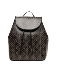 Calvin Klein Plecak Emblem Aop Flap Backpack LV04F3271G Czarny. Czarne plecaki Calvin Klein, bez wzorów, ze skóry. Za 699.99 zł.