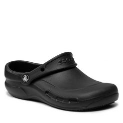 Klapki Crocs. Czarne klapki Crocs, bez wzorów, bez obcasa. Za 180.99 zł.