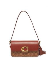 Coach Torebka Zoe CAM19 B4XHG Brązowy. Brązowe torebki klasyczne Coach, bez wzorów, z materiału, bez dodatków. Za 1,129.00 zł.