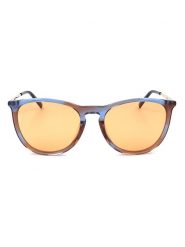 Missoni Damskie okulary przeciwsłoneczne w kolorze niebiesko-brązowo-pomarańczowym rozmiar: 54. Brązowe okulary przeciwsłoneczne Missoni, bez wzorów, z tworzywa sztucznego. Za 139.95 zł.