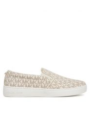 MICHAEL Michael Kors Tenisówki Keaton Slip On 43F7KTFP1B Beżowy. Brązowe trampki MICHAEL Michael Kors, bez wzorów, ze skóry, bez zapięcia. Za 669.99 zł.