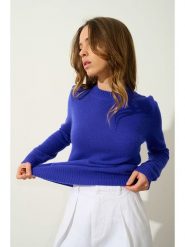 AUTHENTIC CASHMERE Kaszmirowy sweter "Jetsan" w kolorze niebieskim rozmiar: XL. Niebieskie swetry AUTHENTIC CASHMERE, na lato, xl, bez wzorów, z kaszmiru, bez ramiączek. Za 707.45 zł.