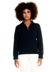 Damska bluza Leone Basic z zamkiem błyskawicznym na całej długości. Czerwone bluzy LEONE 1947 APPAREL, na zimę, l, bez wzorów, z bawełny, z kapturem. Za 105.21 zł.