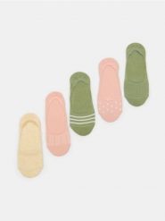 Skarpetki stopki 5 pack - zielony. Zielone skarpety Sinsay, bez wzorów. Za 12.99 zł.