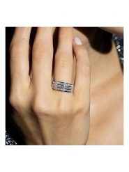 DIAMANTA Złoty pierścionek z diamentami rozmiar: 54. Szare pierścionki DIAMANTA, z diamentem, złote. Za 5,798.99 zł.