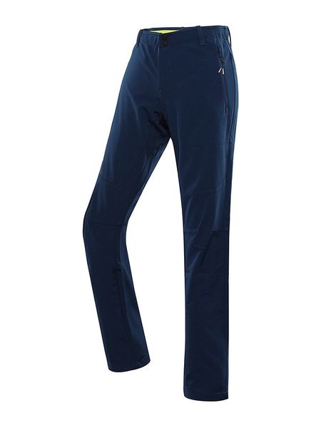 Alpine Pro Spodnie softshellowe "Hurfa" w kolorze granatowym rozmiar: 44. Niebieskie spodnie dresowe Alpine Pro, m, bez wzorów, z materiału, outdoorowe. Za 156.61 zł.