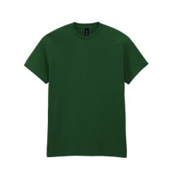 Ciężka Bawełniana Koszulka Unisex Dla Dorosłych. Czerwone bluzki GILDAN, xl, bez wzorów, z bawełny, sportowe, bez kołnierzyka, bez ramiączek. Za 51.99 zł.