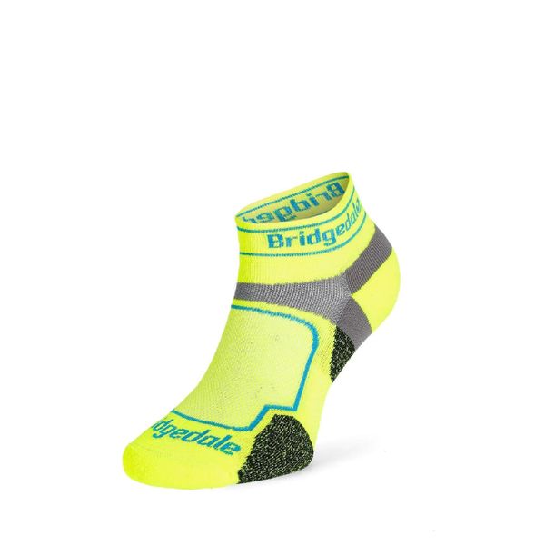 Skarpety do biegania Bridgedale UL T2 COOLMAX SPORT. Żółte skarpety Bridgedale, bez wzorów, z elastanu. Za 69.99 zł.