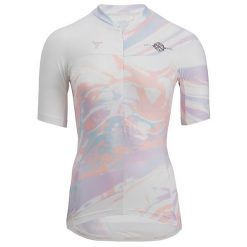 Koszulka rowerowa damska SILVINI Catirina. Białe koszulki sportowe Silvini, bez wzorów, z jersey, bez ramiączek. W wyprzedaży za 255.00 zł.