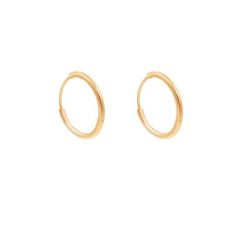 Kolczyki koła 1,1 cm ze złota próby 585. Żółte kolczyki Lilou, złote. Za 748.00 zł.