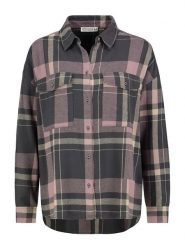 Stitch & Soul Koszula w kolorze antracytowo-fioletowym rozmiar: M. Czarne koszule Stitch & Soul, m, bez wzorów, z bawełny, bez kołnierzyka, bez ramiączek. Za 91.34 zł.