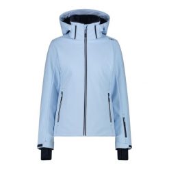 Kurtka damska narciarska CMP 34W3976. Niebieskie kurtki narciarskie CMP, l, bez wzorów, z poliesteru, z kapturem, narciarskie. Za 549.99 zł.