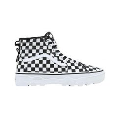 Buty Vans Sentry Sk8-Hi WC wzór w kratę. Białe trampki Vans, bez wzorów, bez zapięcia. W wyprzedaży za 438.40 zł.